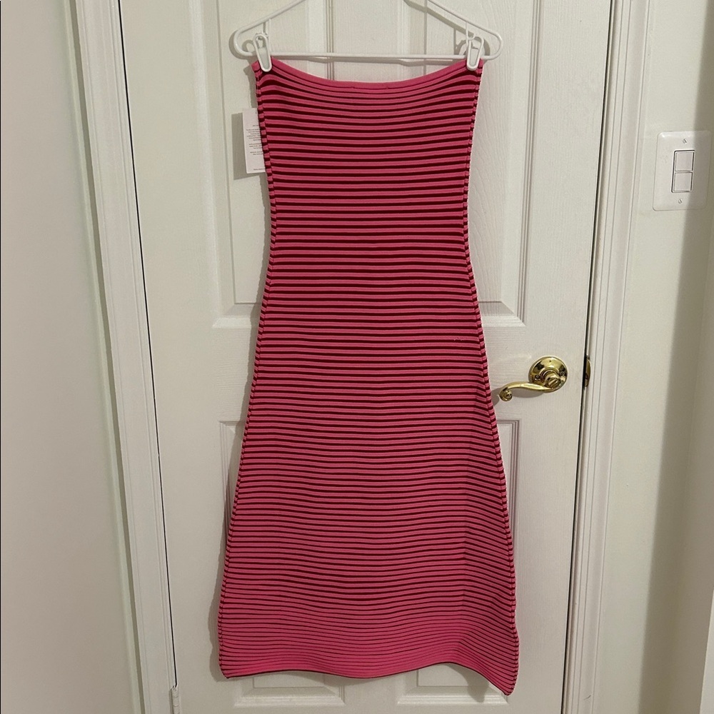 The Wolf Gang Sunmor Knit Maxi Dress In Candy Stripe NWT Size Medium Bodycon - Picture 8 of 15